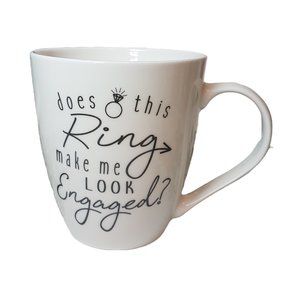 PFALTZGRAFF Mug "Does this Ring Make Me Look Engaged?" Quote Mug Graphic Mug